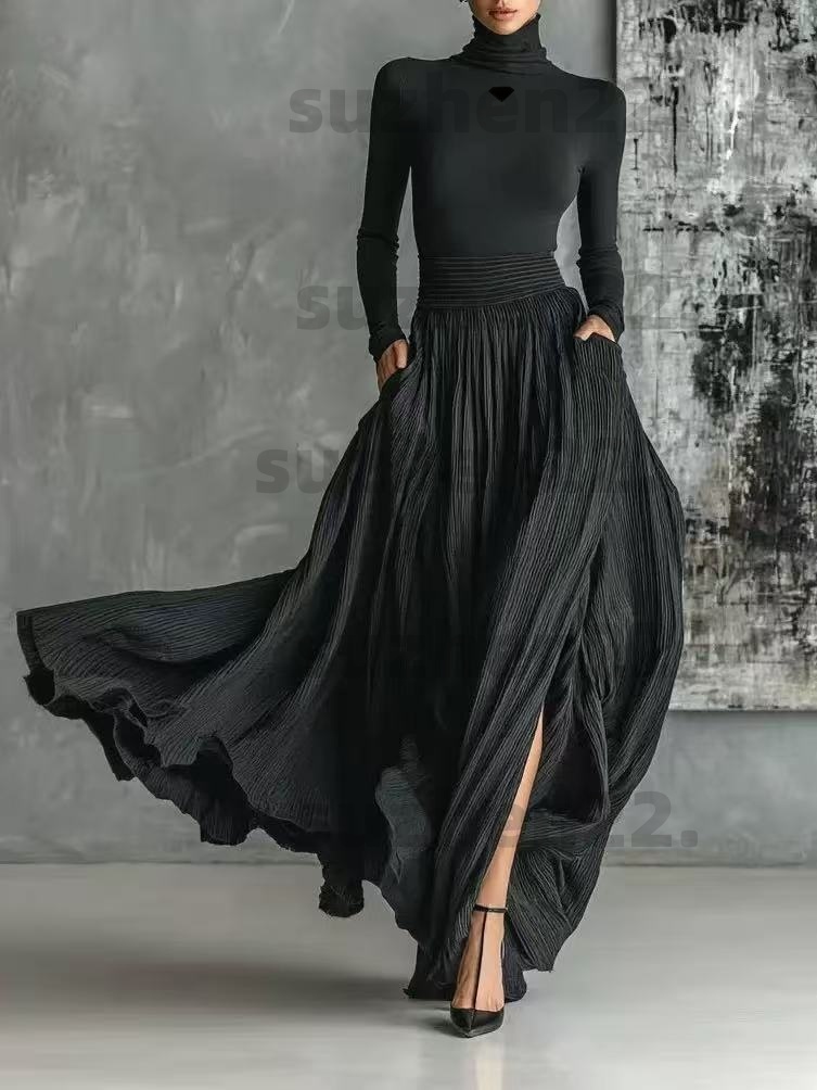 Casual Dresses for woman designer Autumn Winter Women's French Elegant Light Luxury Slim Gentle Style Niche Suit Dress