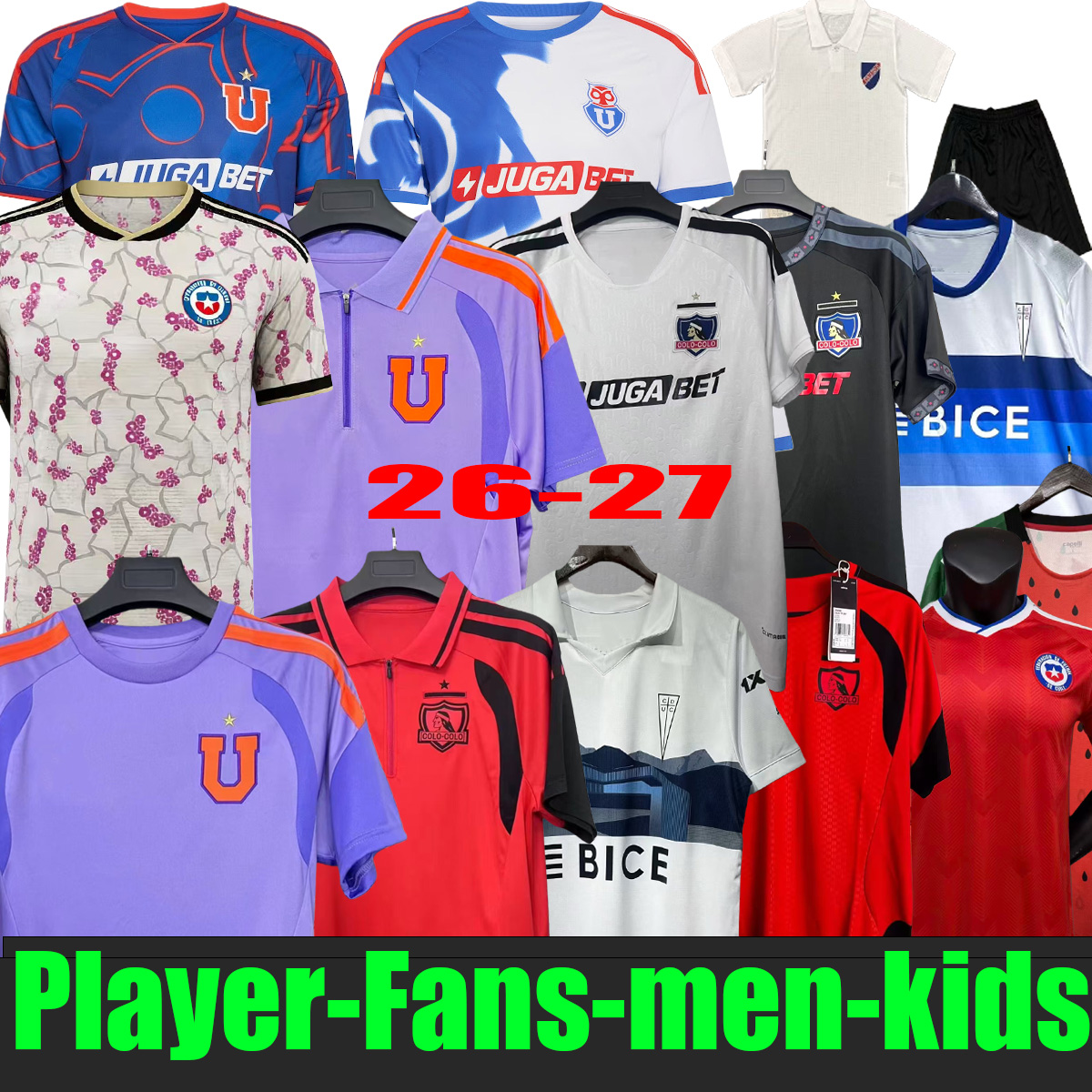 26-27 Chile colo 25-26 shirt training uniform, goalkeeper Zanperidi Sepeda 32 Aquino 10 Vidal 23 COLO -COLO