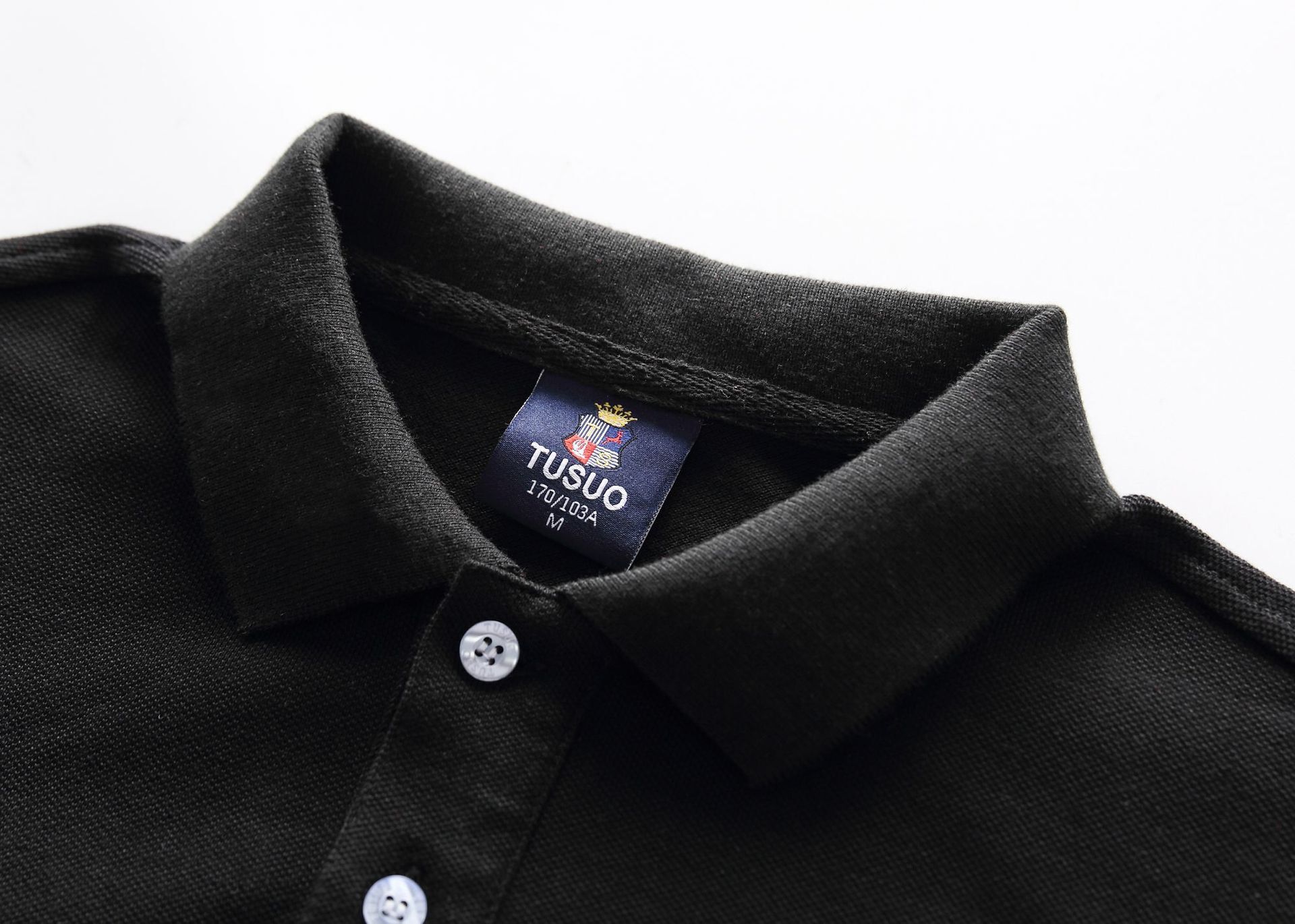New Polo Shirt for Men Cotton Embroidered Short Sleeve Black New York Casual Sports Cross-Border Simple European and American Style Slim Fit Plus Size