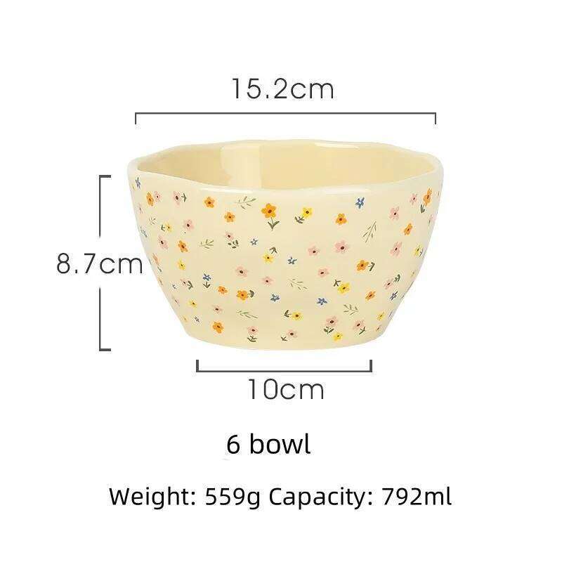 Porcelain Dinner Plate Soup Creative Hammered Pattern Creamy Flat Individual Cereal Bowl Western Style Tableware Home Kitchen Dining Must-Have Dish