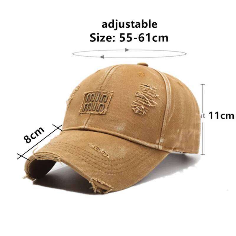 Snapback Spring Washed Cotton Embroidery Baseball Caps For Men And Women Personality Vintage Fashion Cap Party Hats L260520