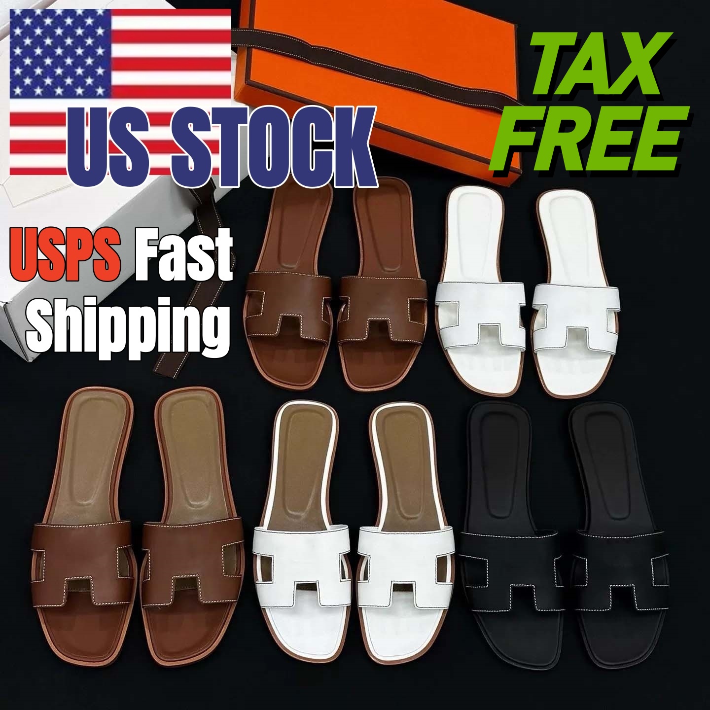 10A Designer Sandals for Women Sandals Premium Leather with Signature Metal Letter Detail Chunky Heel Luxury Summer Sandals Sandals Designer Women Beach Shoes