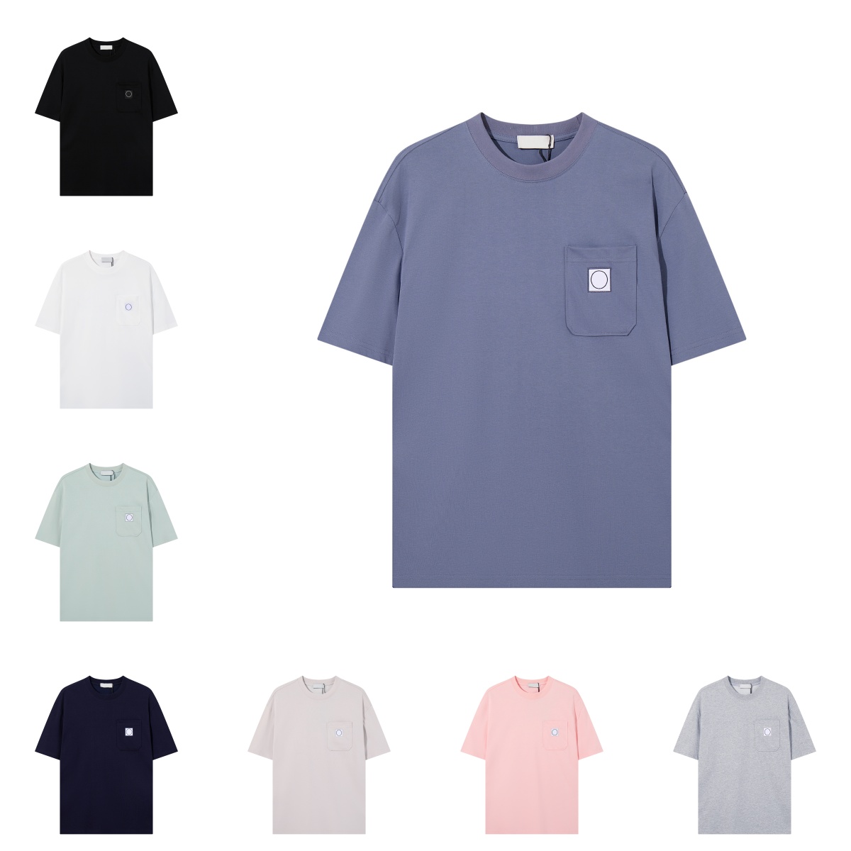 Designer Mens T-shirts Luxury T Shirt Letter Embroidery Fashion Pocket Breathable Cotton Round Neck Short Sleeve Top Summer Men Tees M-XXL