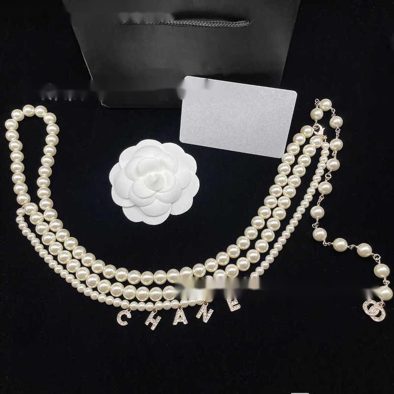 Belts Belts Designer Xiaoxiangfeng high-end pearl chain waist letter pendant niche design with dress belt accessories TCLM