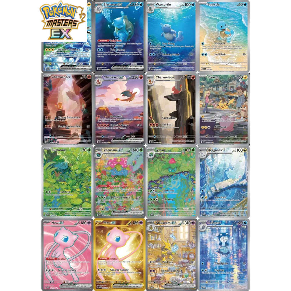Scarlet Violet 151 Ultra Rare Holo Charizard Venusaur Blastoise Mew Pokemon PTCG Trading Collection Cards L260114