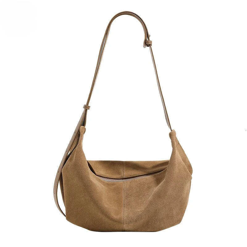 Luxury shoulder bag handbag Hobo new decoration winter romantic suede cowhide women Kakhi high-quality women's crossbody bag SENYY