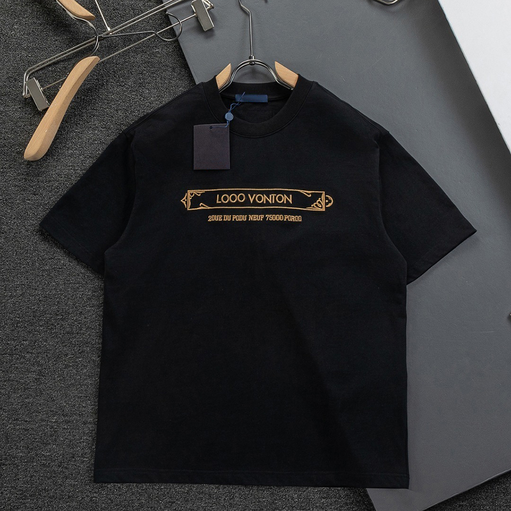 Mens T-shirts designers Shirt 2026 new Men's Cotton Crewneck T-Shirt Short Sleeve Embroidered Tee for Men and Women Oversized Pullover Tshirt S-2XL