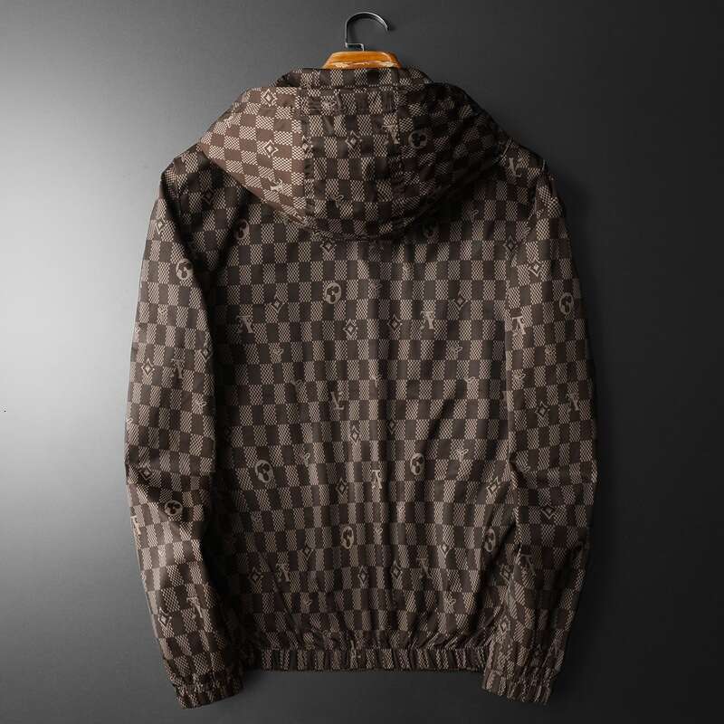 Spring and Autumn luxury Mens Double-sided Trend Popular Casual Contrast Hooded Jacket H251212