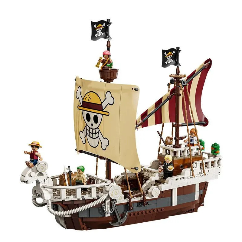 75639 Series One Piece Merry Pirates Ship Blocks Assembling Model Toys