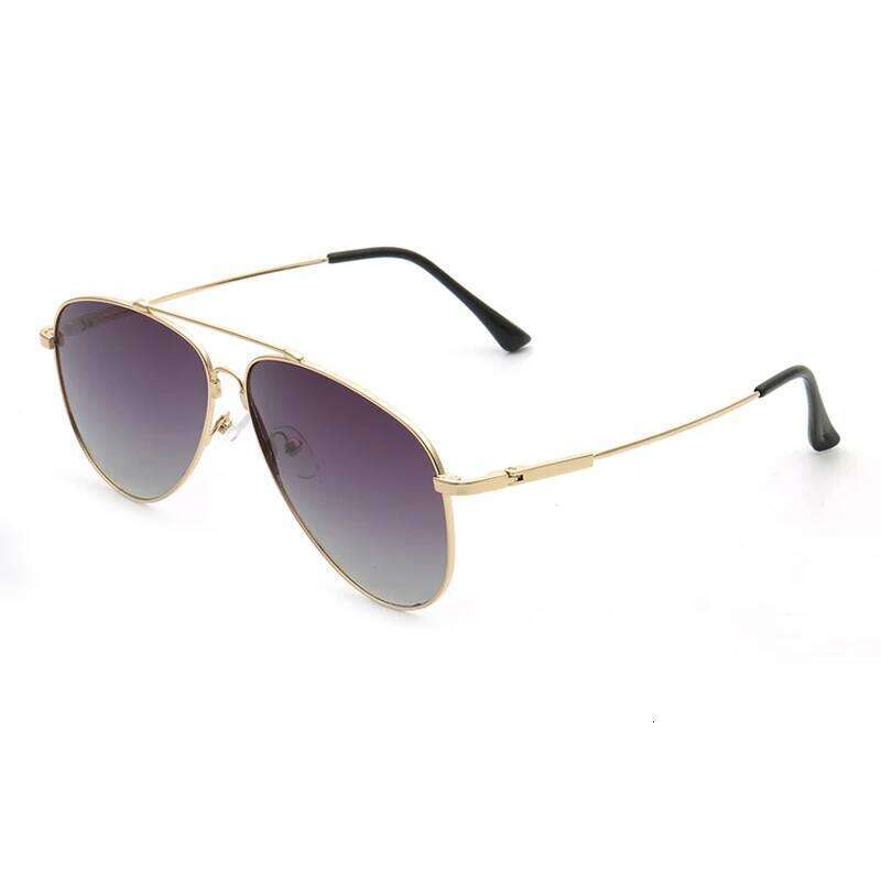 Valentine's Day Trendy Pilot Sunglasses Mens Polarized Metal Aviation Sun Glasses Vintage Womens UV400 Driving Tinted Brown Green Fl 26W0115