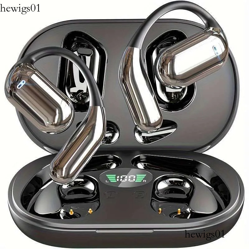 Wireless Headphones Open Design, Sport Earbuds Featuring Touch Volume Control, Built-In Microphone, Ear Hooks. They Offer 50 Hours Of Playtime Xingkai