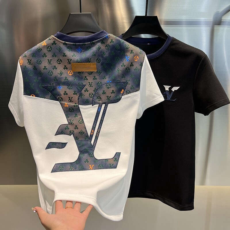 BK In Paris Men's Spring Summer Trendy Fashion Light Luxury Versatile Short Sleeve K898