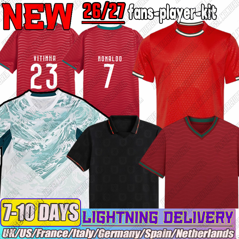 26 27 Portugal jersey 2026 kids VITINHA NEVES LEAO soccer jersey DIAS INACIO FERNANDES 25 26 football jersey COSTA NUNES TRINCAO RAMOS man shirt kids kit
