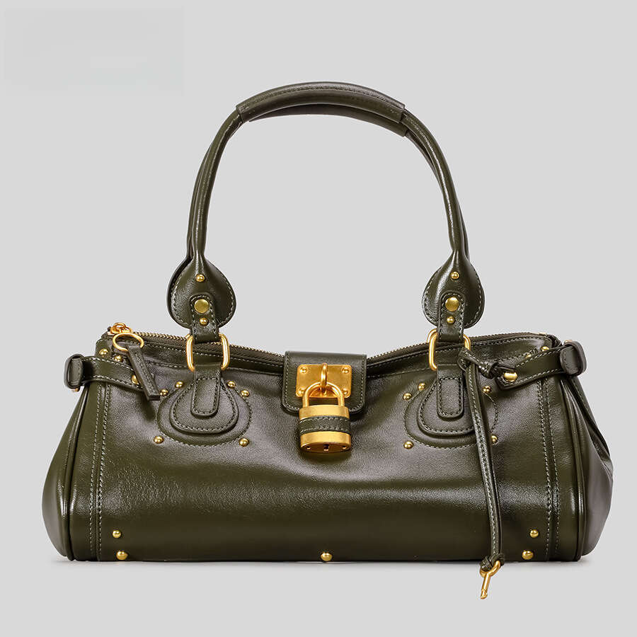 Angel Kiss Ins Blogger Millennial Hot Girl Retro Distressed Lock Handheld Crossbody Autumn Winter New Women's Tote Bag