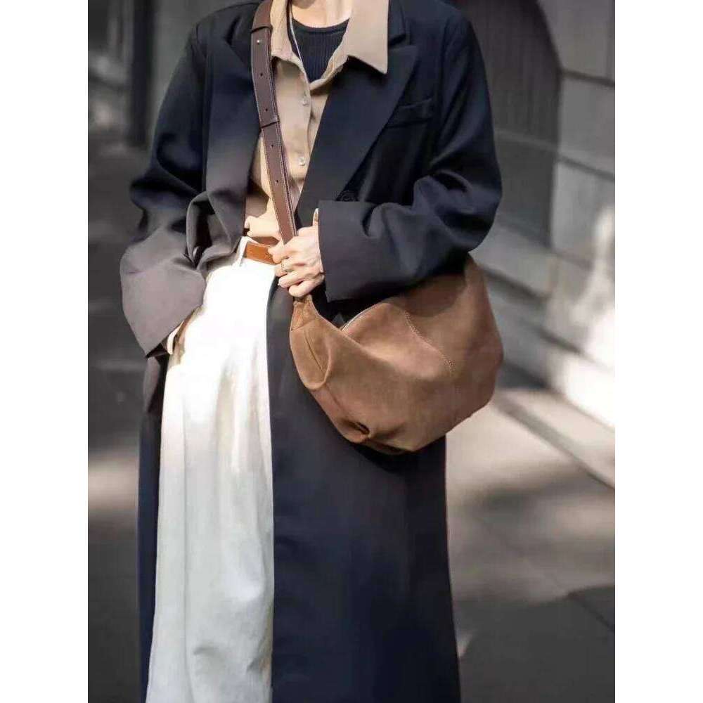 Luxury shoulder bag handbag Hobo new decoration winter romantic suede cowhide women Kakhi high-quality women's crossbody bag SENYY