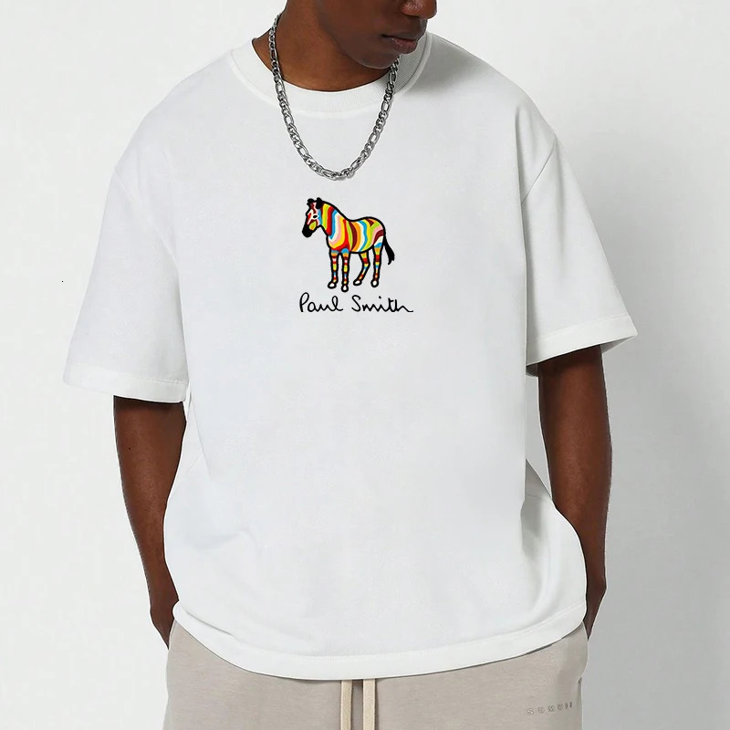 Men's T-Shirts P-Pauls S-Smiths Men's Casual Tee Over sized Vintage T-Shirt Summer Street wear Top Men's Clothing Outdoor Recreation