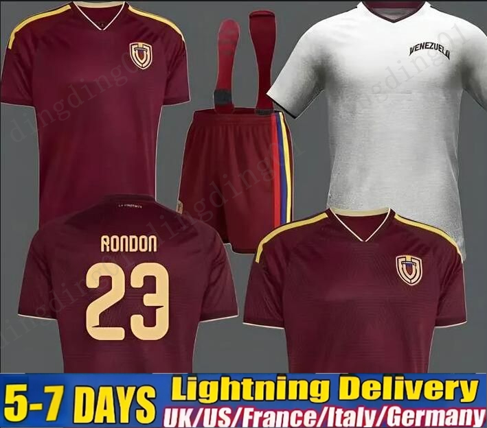 2026 2027 Venezuela Soccer Jerseys SOTELDO SOSA RINCON CORDOVA CASSERES BELLO 26 27 home JA.MARTINEZ RONDON GONZALEZ OSORIO MACHIS football shirt Men Kids Kits
