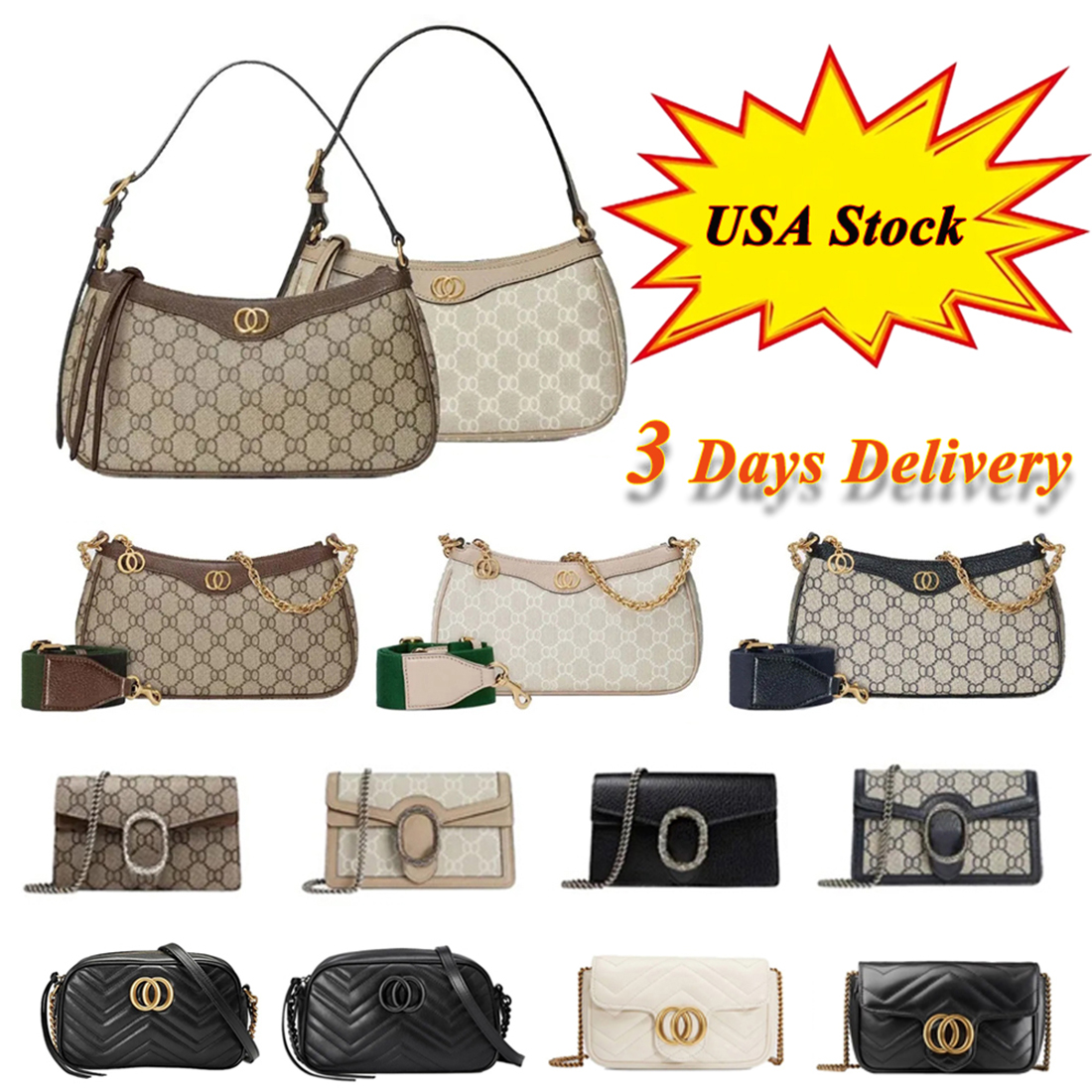 Designer Bag Classic Luxury Bag Canvas Leather Women Shoulder Bag Mutil-color Handbag Metallic Letter High-End Fashion Lady Causal Artwork Chic Crossbody Bag