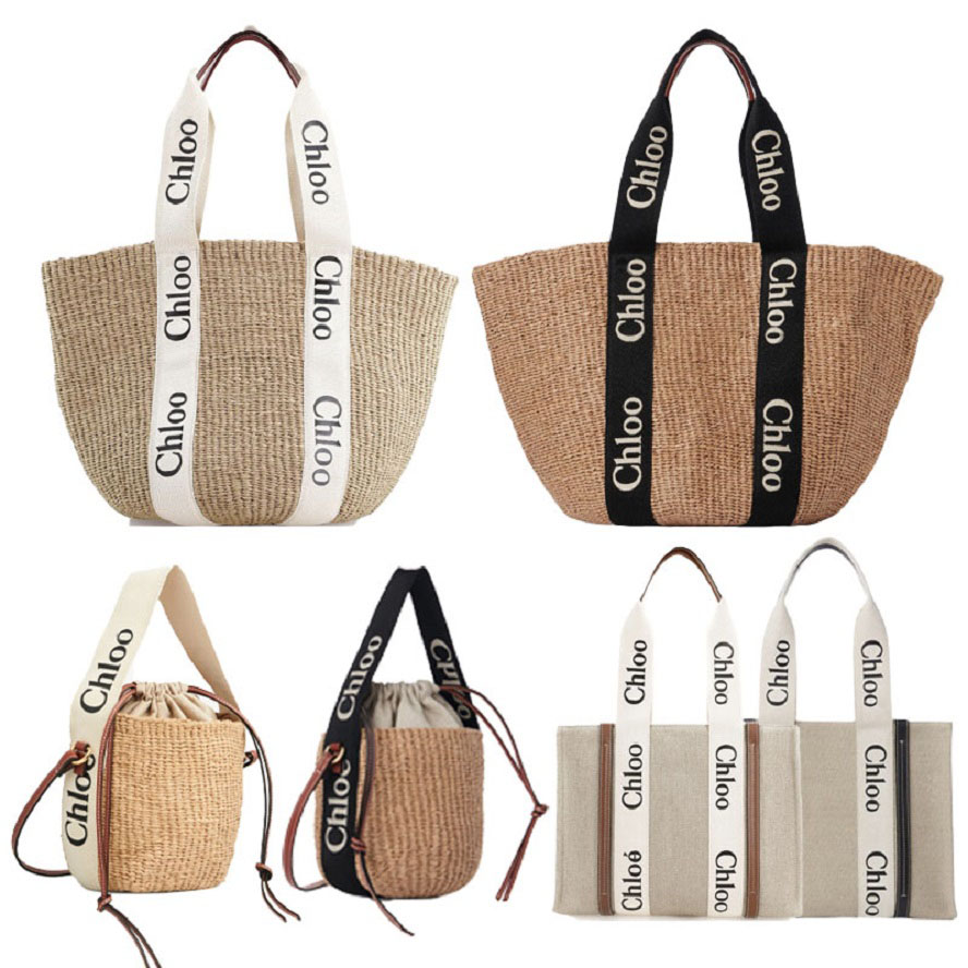 Designer Luxury Handbags Wallets Luxury Handbags Tote Bags Women's Styles Ribbon-Woven Natural Fiber Bags Shopping Bags Large Capacity White with Off-White Accents3