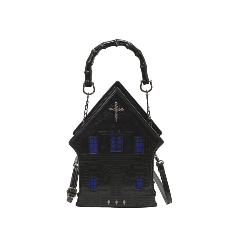 European and American dark gothic house modeling womens bag specialshaped shoulder personalized portable messenger w251218