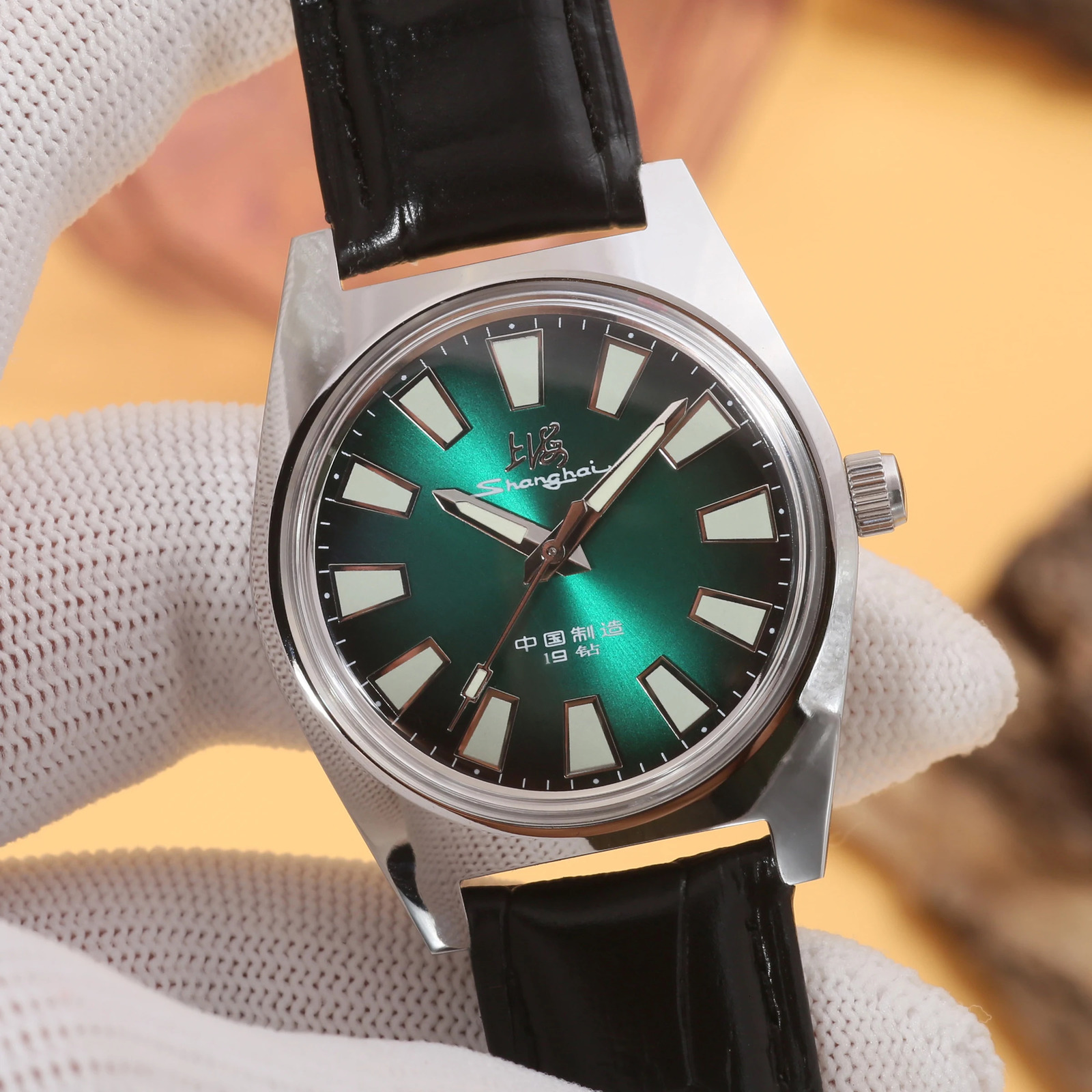 Shanghai 36MM Hand-Wind Mechanical Watch 7120 Waterproof Bauhaus Watch for Men wholesale 260114
