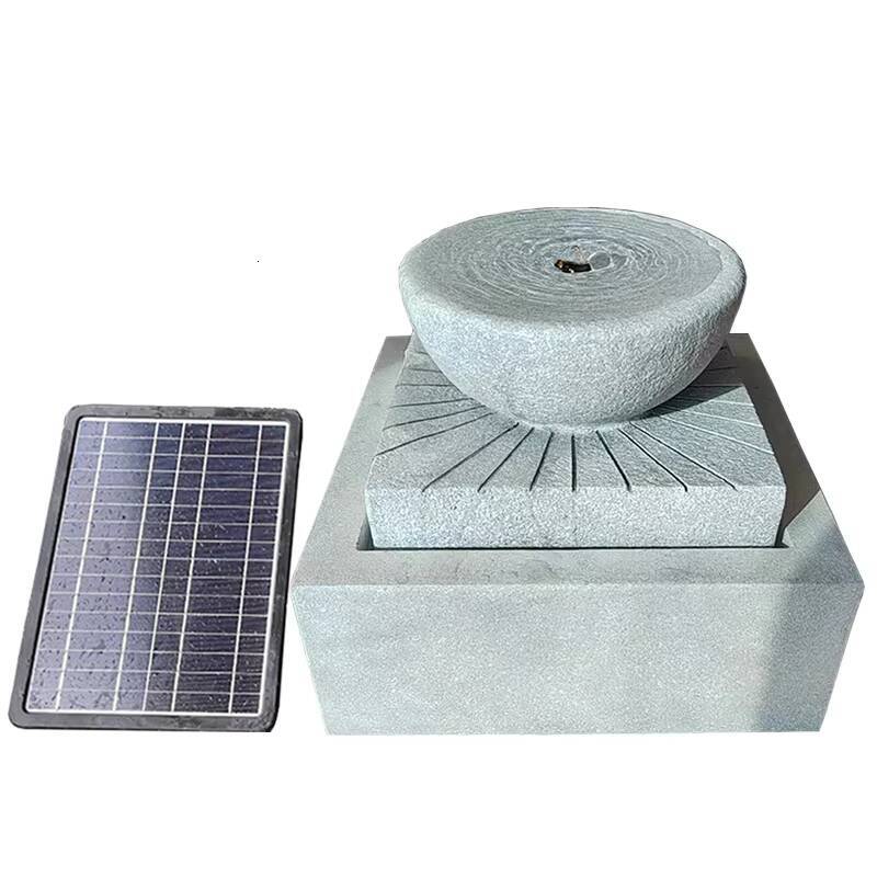 Solar Fountain Ornament Garden Decoration Indoor and Outdoor Modern Water Feature