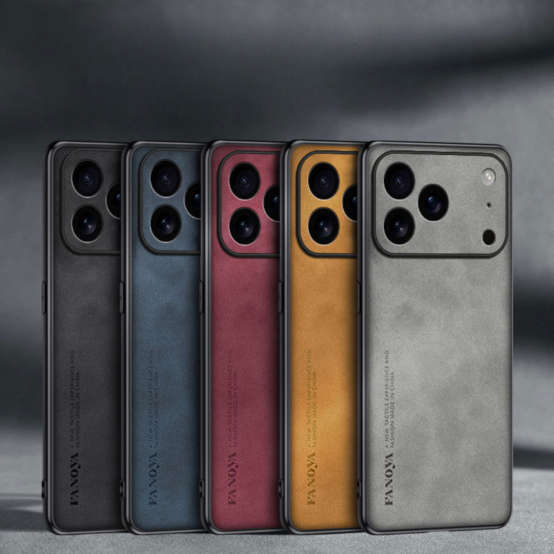 Compatible with 17 Pro Max Phone Luxury Lambskin Apple 17/17 Air Full Coverage Shockproof 16 Protective Case