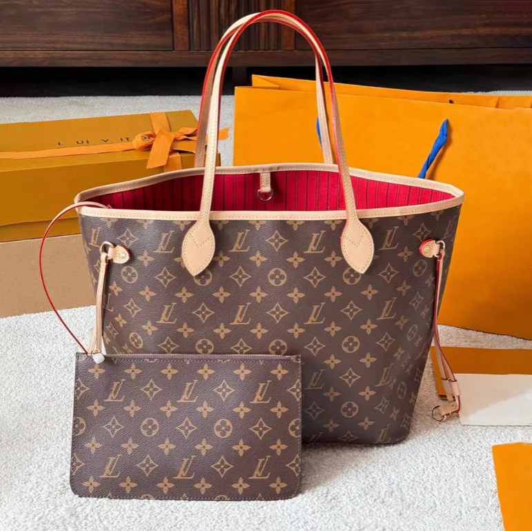 Designer Bag 2pcs/set Embossed Flower Women Handbags Shoulder Bags Fashion Composite Lady beach Clutch Tote Bag Purse Wallet louisities vittonn bag viitton Tote bag