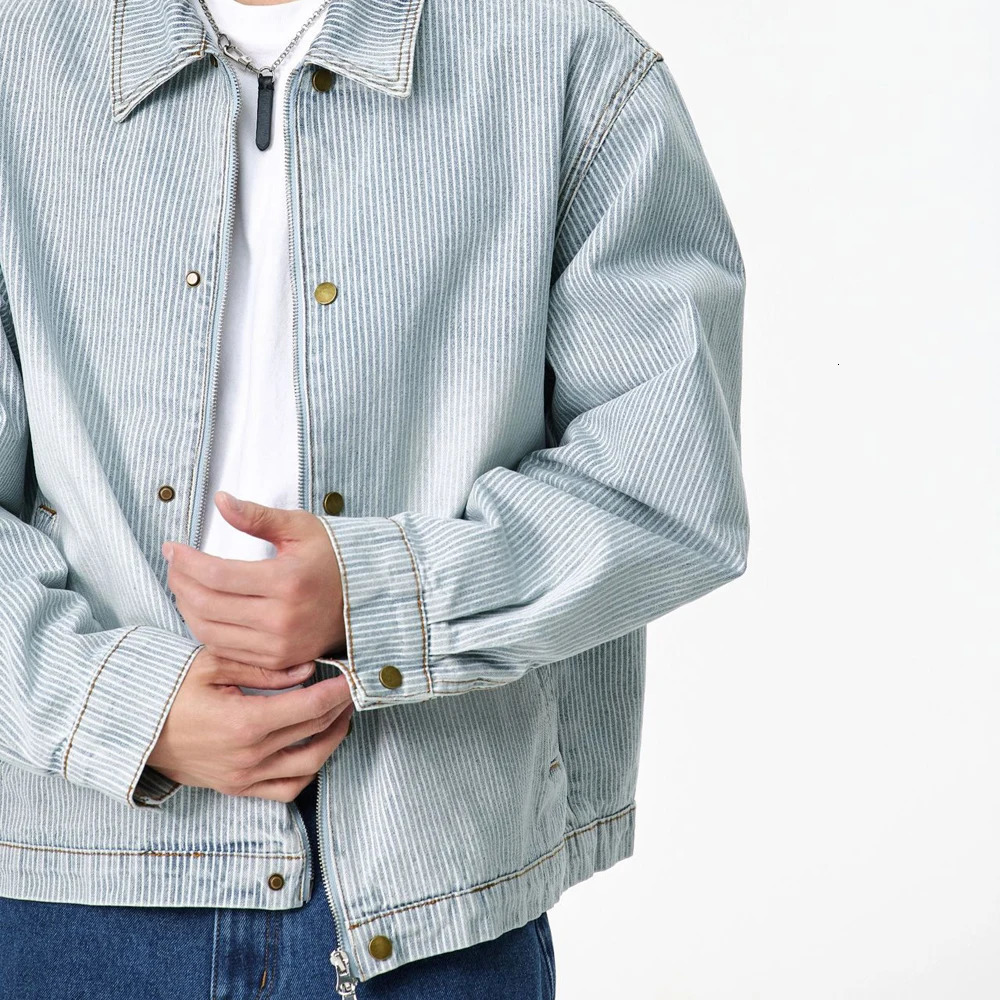 Stripe Denim Jacket… - image