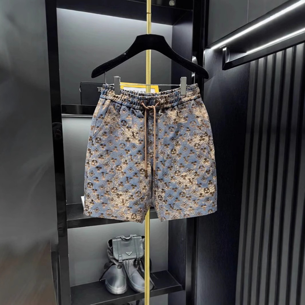 Luxury Brand Designer Clothes Men's Dopamine Pants Light Luxury Summer Printed Fashion Trend Versatile Casual Stylish New Short Beach Pants