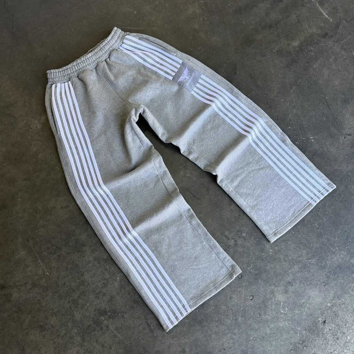 Luxury Brand Designer Clothes European And American New Retro Casual Fashion Straight Loose Sweatpants Wide-Leg Street Striped Long Pants Unisex