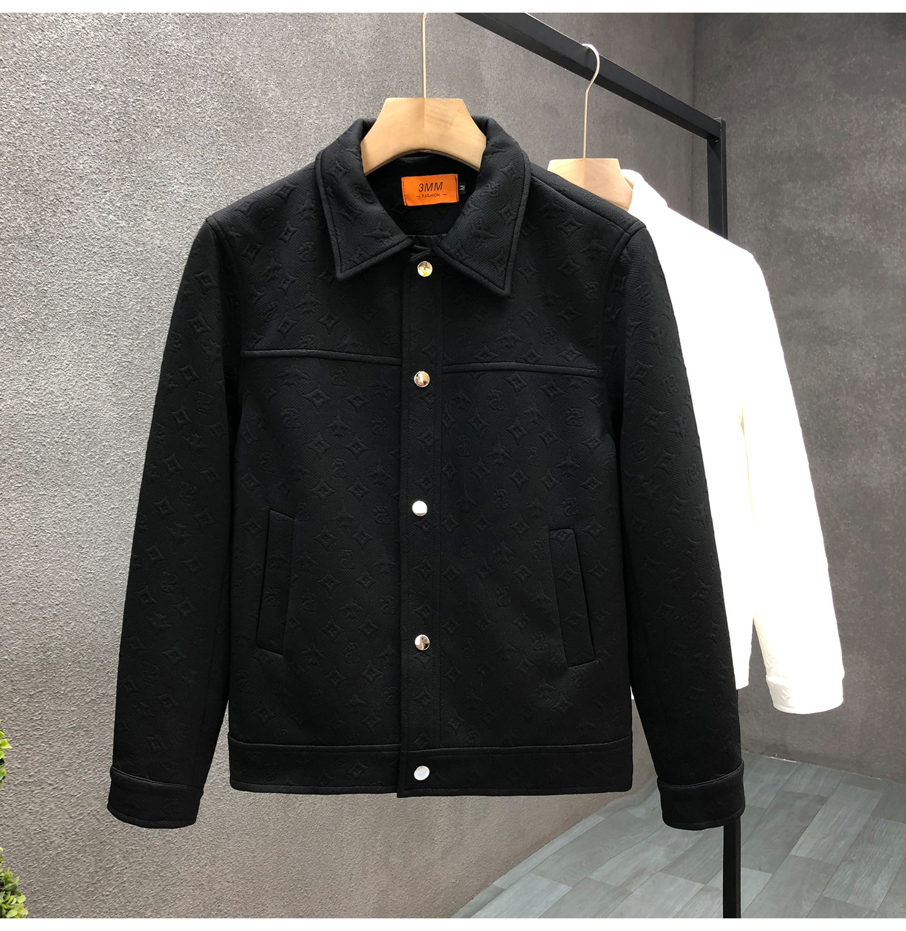 Designer Clothes Jacquard Men's Jacket Spring And Autumn Slim Fit Top Luxury Brand New Hot Style Men's Youthful Jacket Casual Clothing