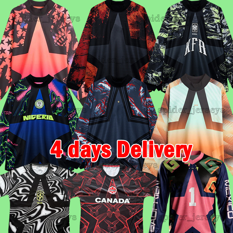 26 27 French England Soccer Jerseys Brazils Brasils 2026 goalkeeper Mexico Nigeria Long Sleeves Football Shirts Netherlands Canada United States Men Uniform sets