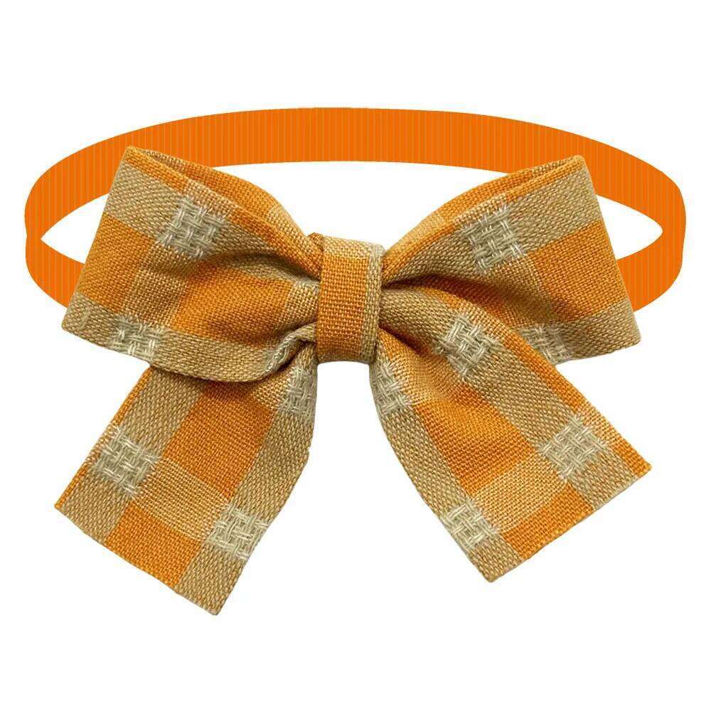 50/100pcs Plaid ties Mini Bowties Adjustable Pets Cat Bow Tie For Small Dogs Fashion Dog Supplies 26W0115