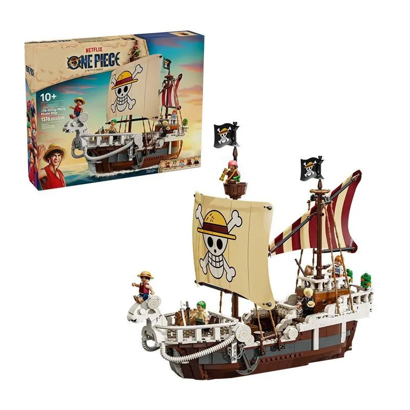 75639 Series One Piece Merry Pirates Ship Blocks Assembling Model Toys