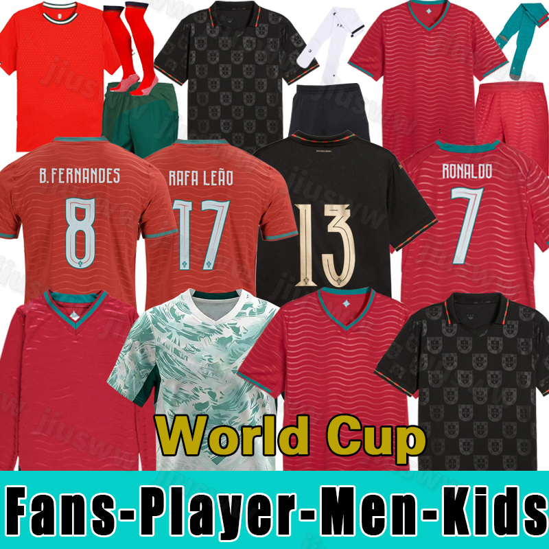 2026 27 World Cup portugals Ronaldo JOAO FELIX Portugal soccer jerseys 26 RUBEN NEVES Portuguese football shirt BERNARDO BRUNO FERNANDES kits kids equipment 3XL 4XL