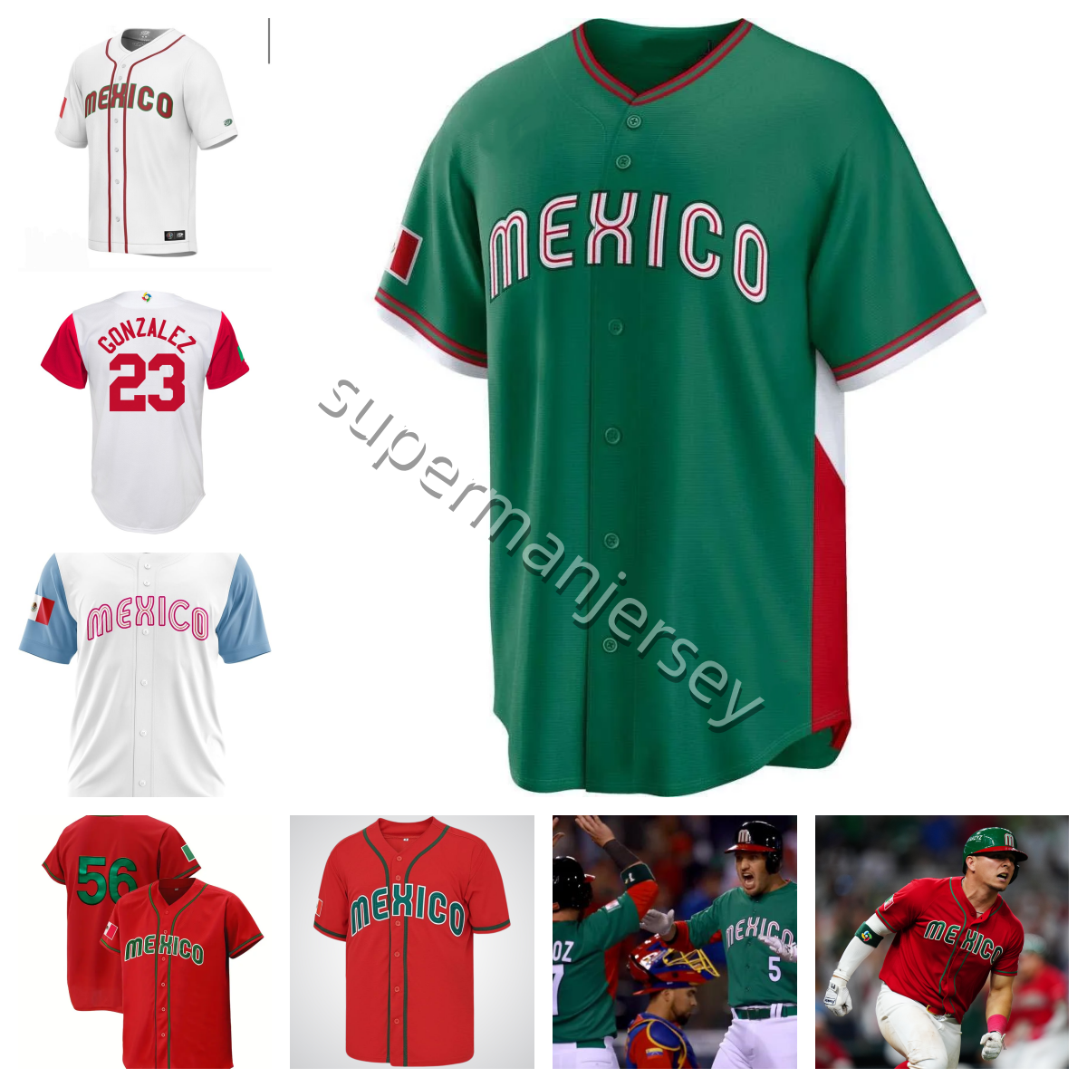 Randy Arozarena 2026 WBC Jersey - Mexico World Baseball Classic Authentic Baseball Shirt for Men u0026 Women