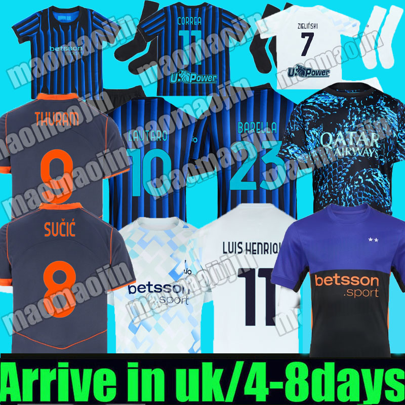 25 26 Maglia LAUTARO fourth Soccer Jerseys BARELLA LUIS Henrique FRATTESI INTEReS THURAM Sucic CALHANOGLU Football Shirt 2025 2026 milans third Special Men Kids