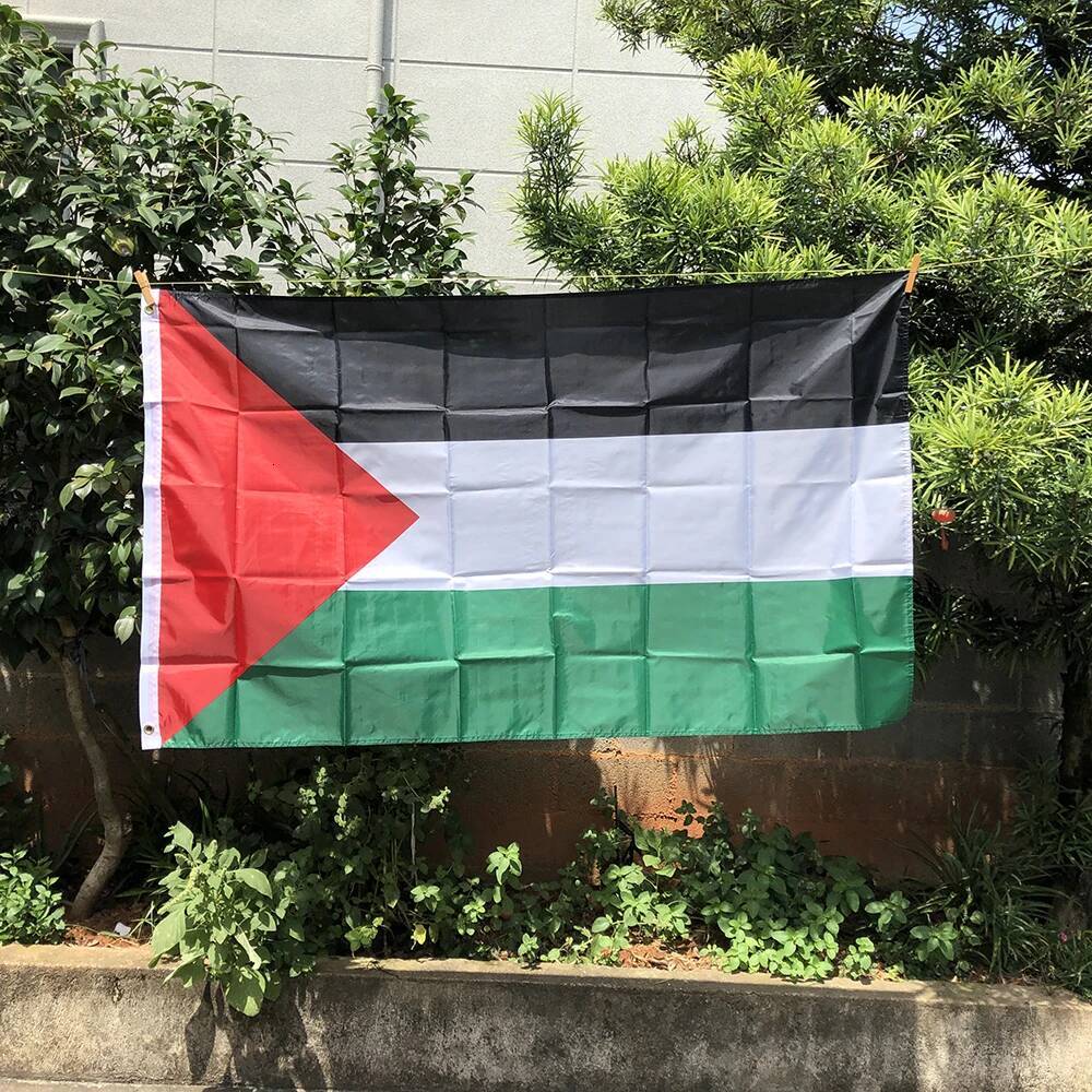 Large Palestine Flag 90x150cm Polyester Hanging Gaza Palestinian Banner Flags For Decoration National Flag
