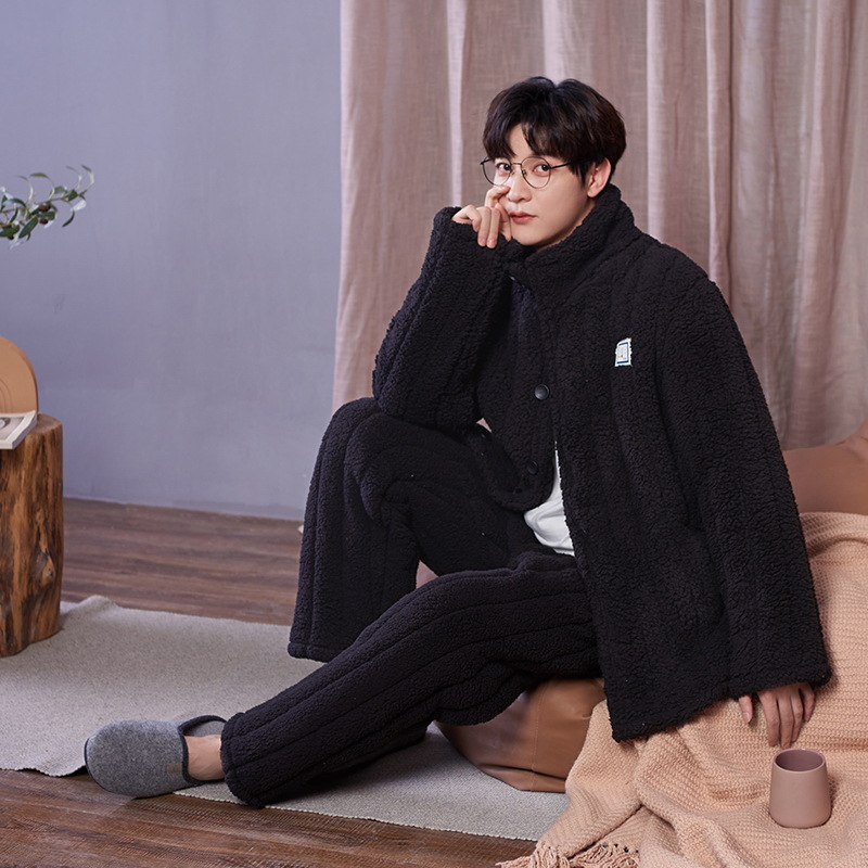 B1335-Eco-Friendly B632 Ladies' Cozy Nighttime Apparel Collection: Loose Fit Jammies with Button-Up FrontDesign