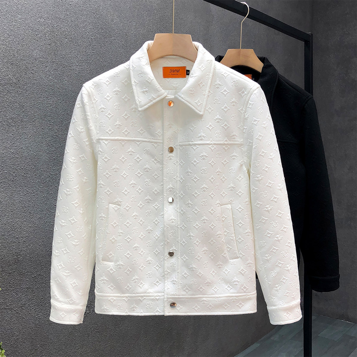 Designer Clothes Jacquard Men's Jacket Spring And Autumn Slim Fit Top Luxury Brand New Hot Style Men's Youthful Jacket Casual Clothing