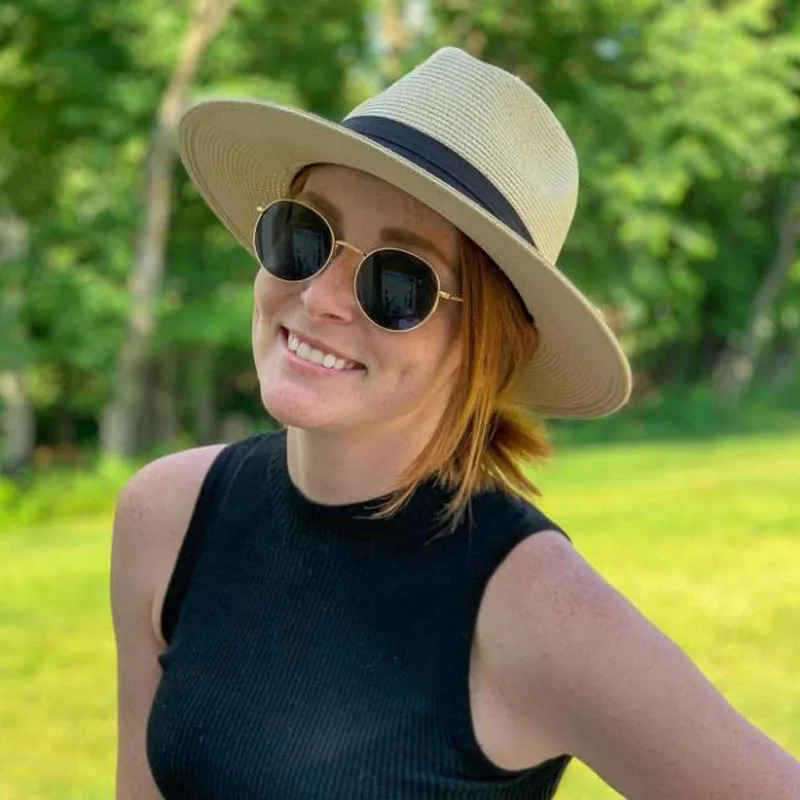 Summer Large Size 64cm Classic Sun Hats for Men Women Panama Hats Couple Wide Brim Beach Straw Hat Big Head Plus Size Fedora Hat 260113