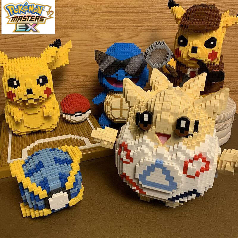 Pikachu Squirtle Pokmon Building Blocks Toys Compatible with Lego Boys and Girls Assembly Ornaments L260116