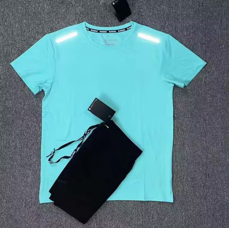 Mens tracksuits designer tracksuit shirts shorts two-piece fitness suit print quick drying t-shirt Sportswear Basketball tracksuit