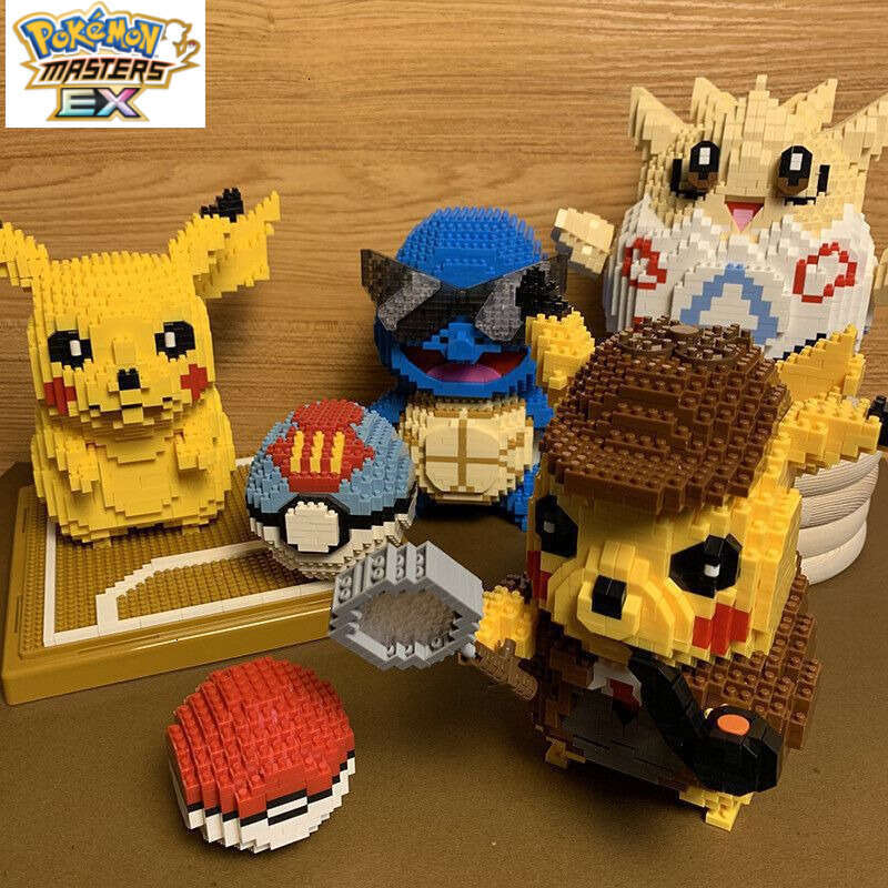 Pikachu Squirtle Pokmon Building Blocks Toys Compatible with Lego Boys and Girls Assembly Ornaments L260116