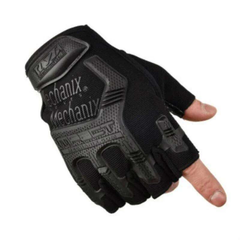 1pc Half finger Cycling Leaky fingertip Mountaineering Outdoor sports Body building Antiskid Bicycle Sports gloves Y260115