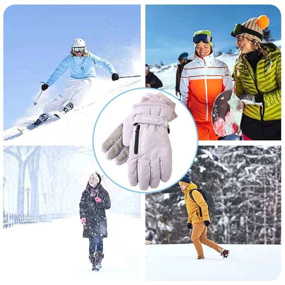 Winter Sports Non Slip Touch Ski Waterproof Pocket Snowboard Accessories Warm Men's and Women's Gloves Mittens Y260115