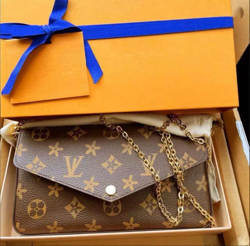 Designer Bag Women lvslys bag purse sac Large Fashion High Quality Handbags Cross Body Removable Shoulder Straps Tote Purse Three-In-One Leather Chain Wallets