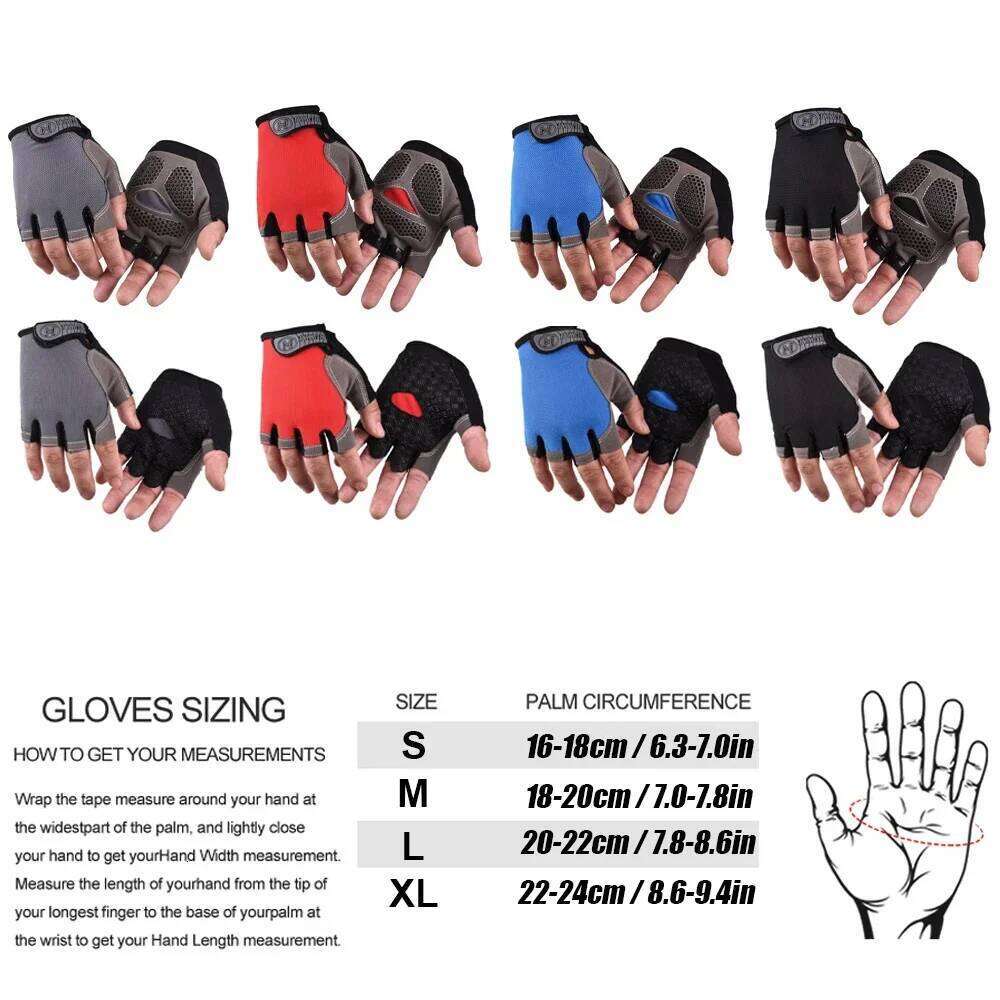 Weightlifti Gym Fitness Training Fingerless Men Women Bodybuilding Exercise Sports Gloves Cycling Anti Slip Breathable Y260115