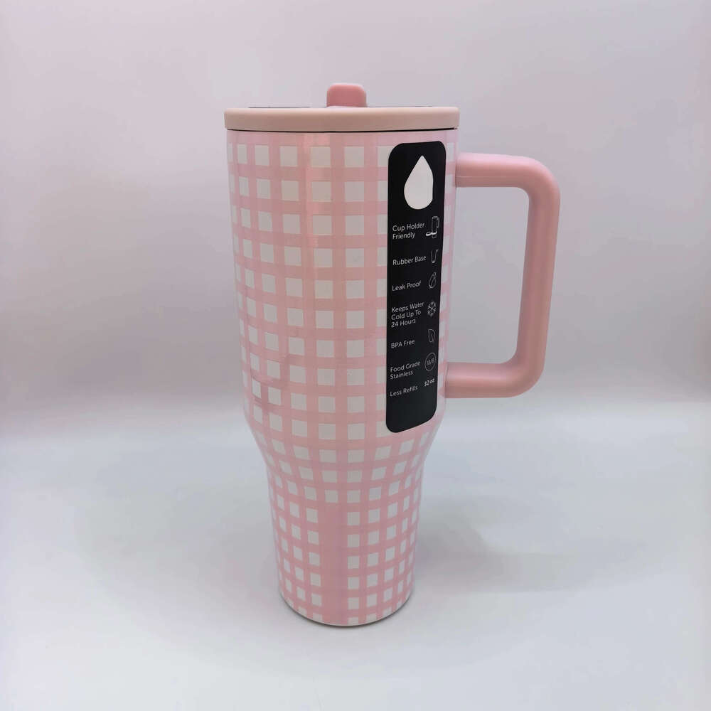 Vente chaude grande capacit 40oz304 d'isolation en acier inoxydable extrieur facile transporter poigne pipette tasse 26Y0116 - view 4
